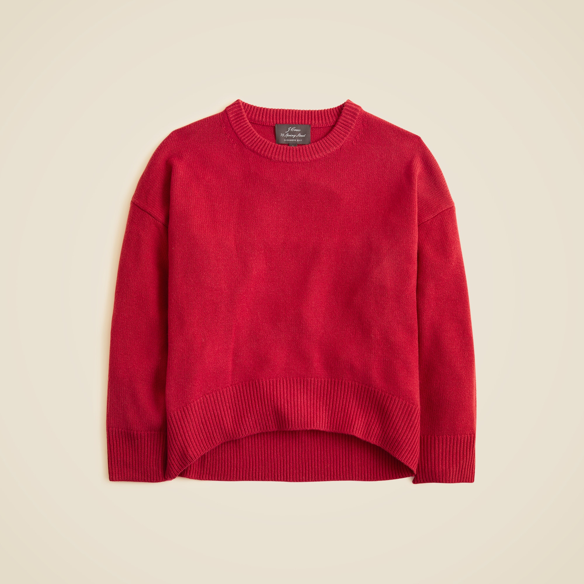 Spring Street Cashmere Luxe-Weight Crewneck Sweater