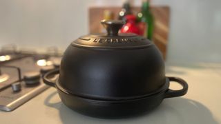 Le Creuset Cast Iron Bread Oven on the counter