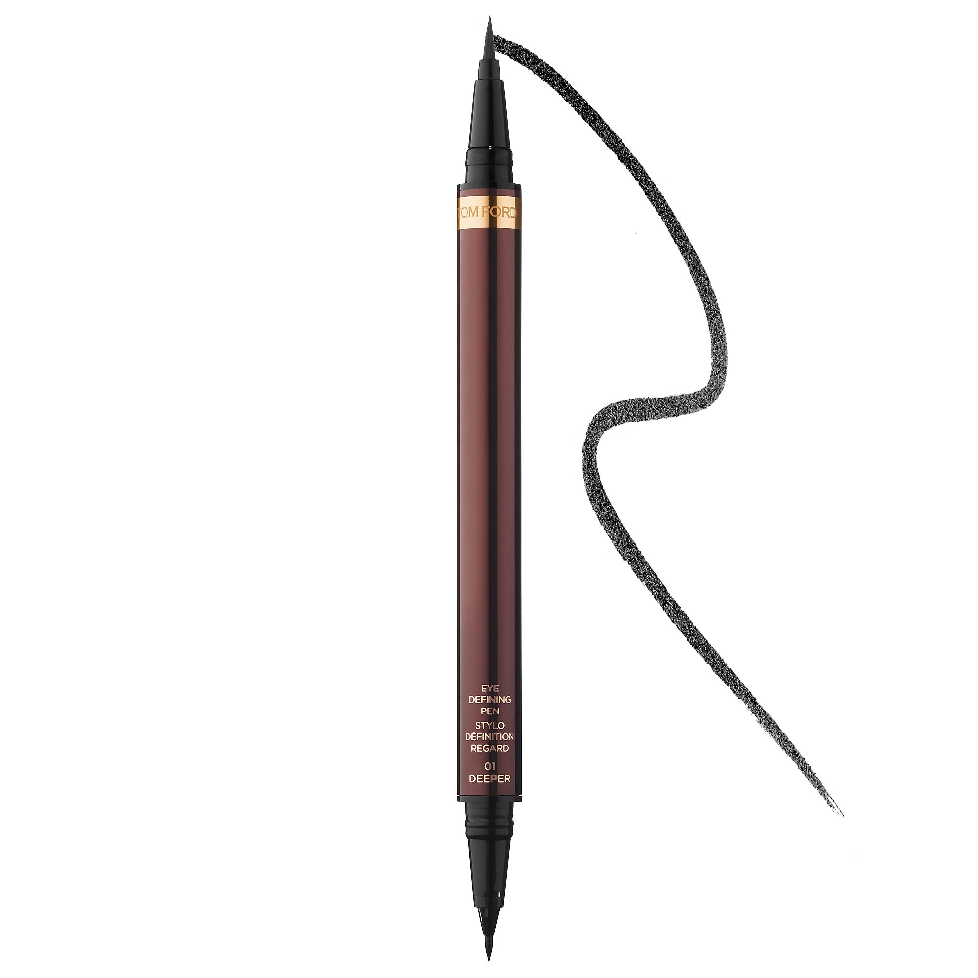 Eye Defining Pen Liquid Eyeliner Duo for Ultimate Precision - 01 Deeper