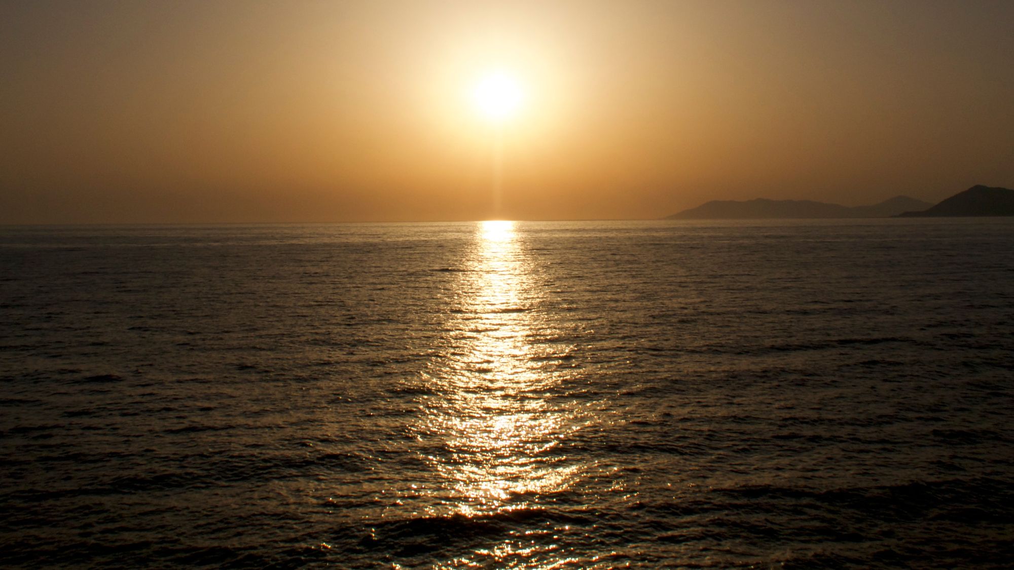 Sunset over the Aegean Sea at Perdue on T&amp;uuml;rkiye&amp;rsquo;s Turquoise Coast.