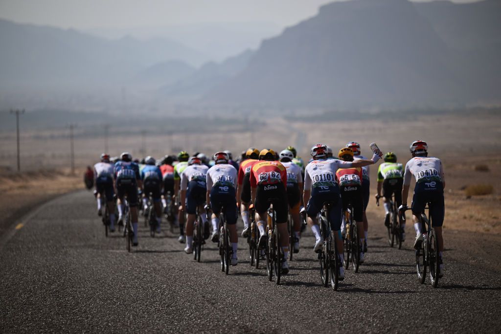 The AlUla Tour peloton
