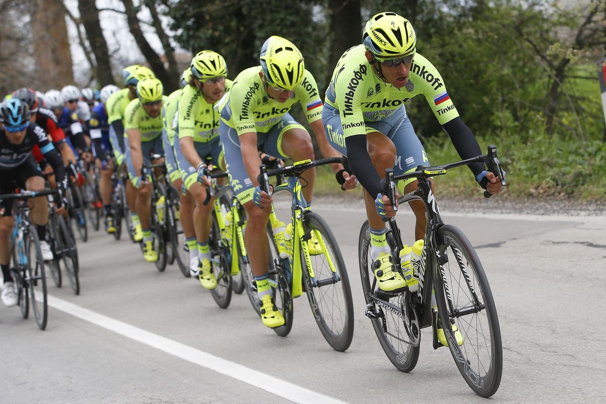 Tinkoff on the front