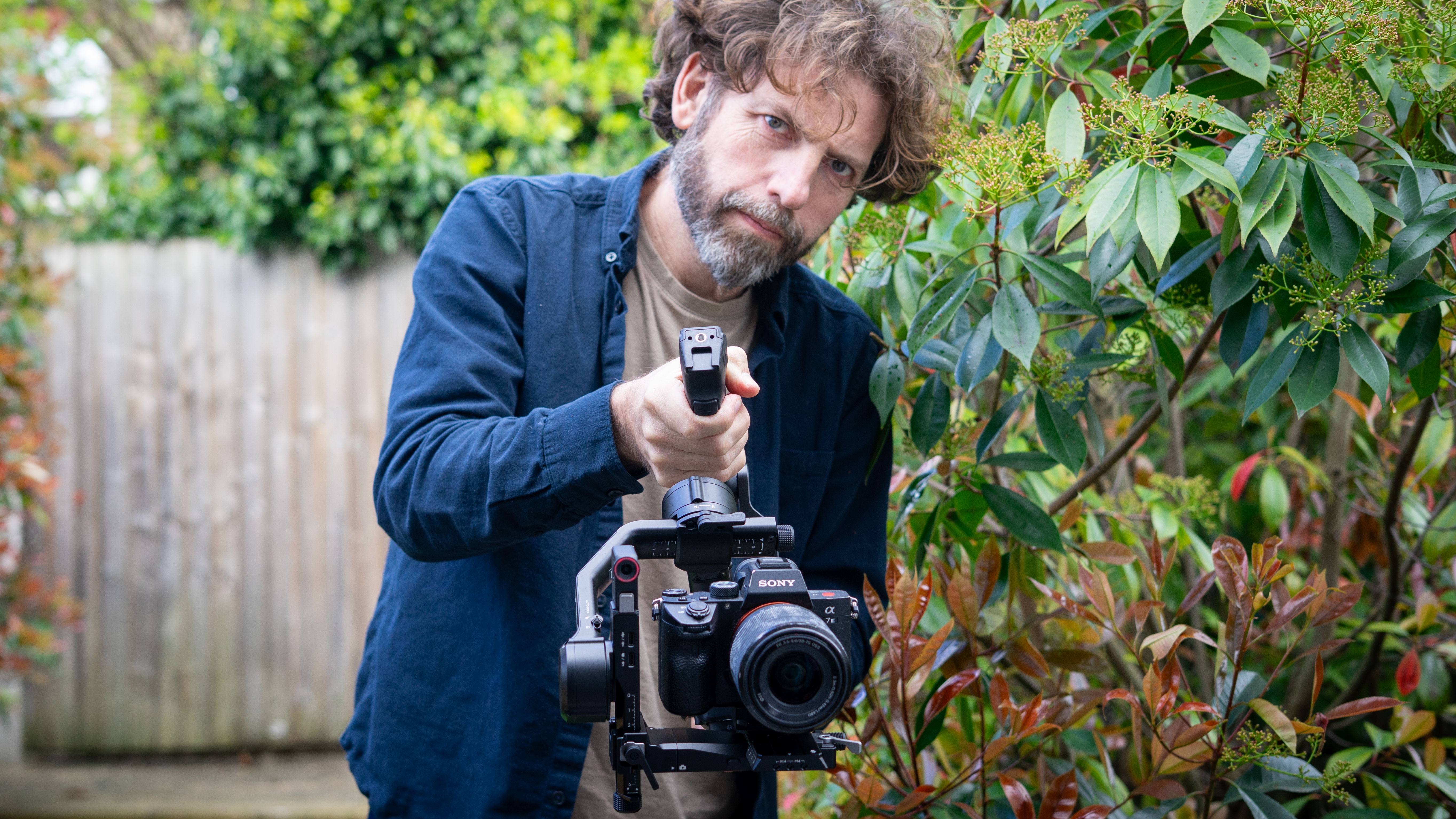 DJI RS 5 gimbal being used