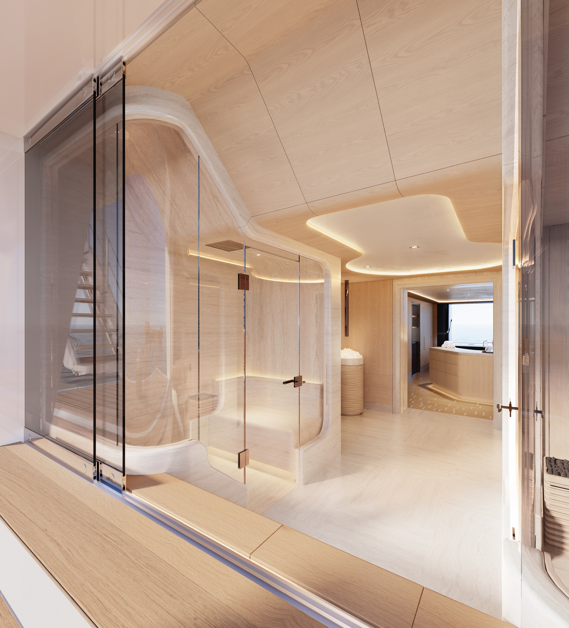 The spa and wellness centre aboard the Sky project