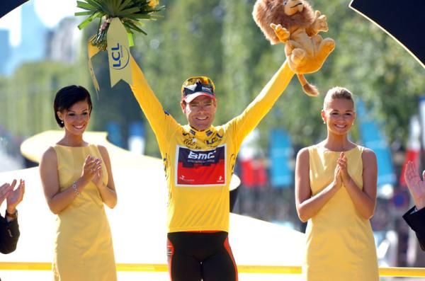 Cadel Evans (BMC) wins the Tour de France.