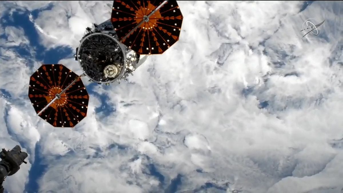 The uncrewed Northrop Grumman Cygnus NG-14 cargo ship S.S. Kalpana Chawla departed from the International Space Station on Jan. 6, 2020 to end a 93-day resupply mission.