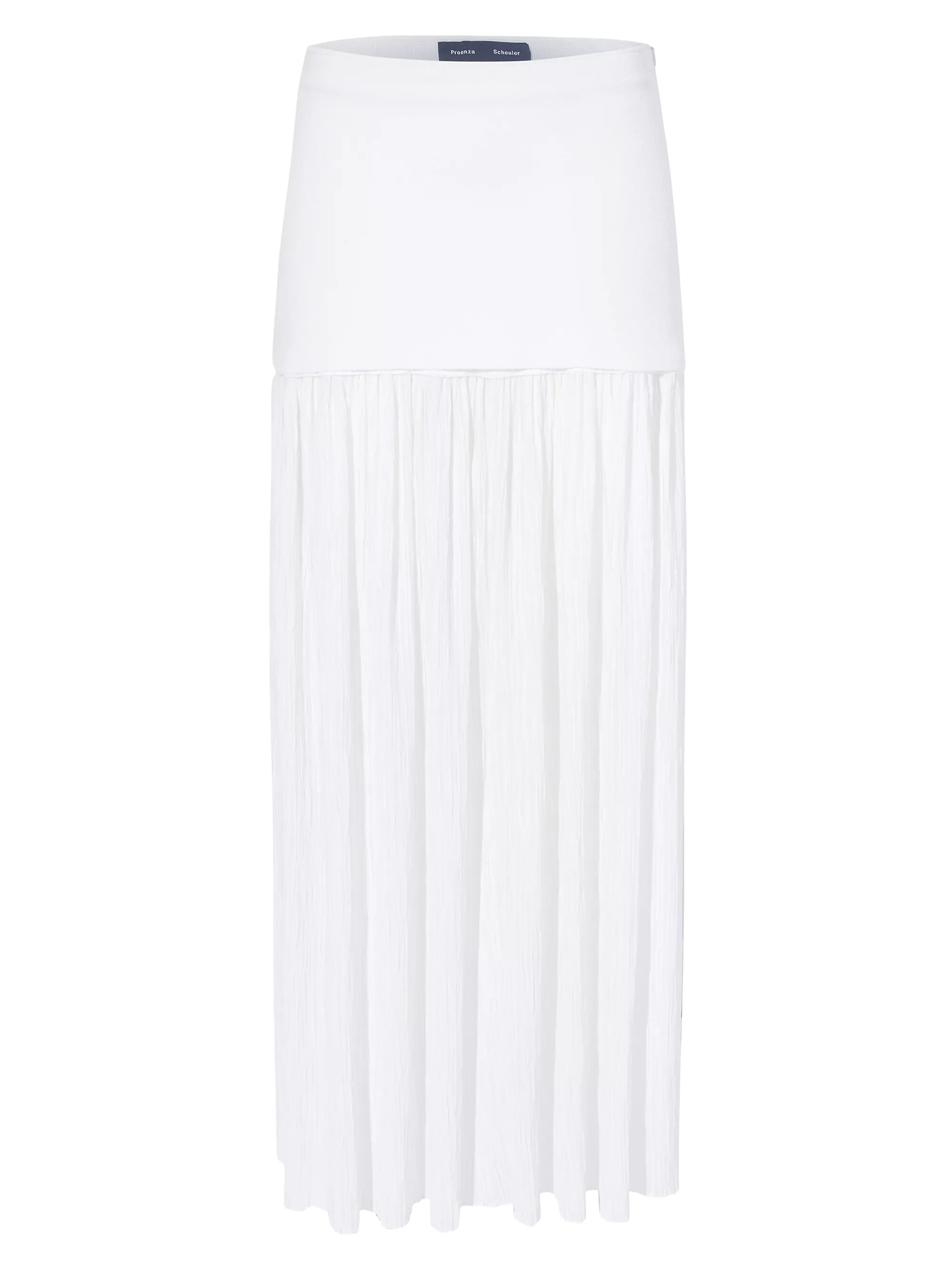 Paige Pleated Crêpe Chiffon Maxi Skirt