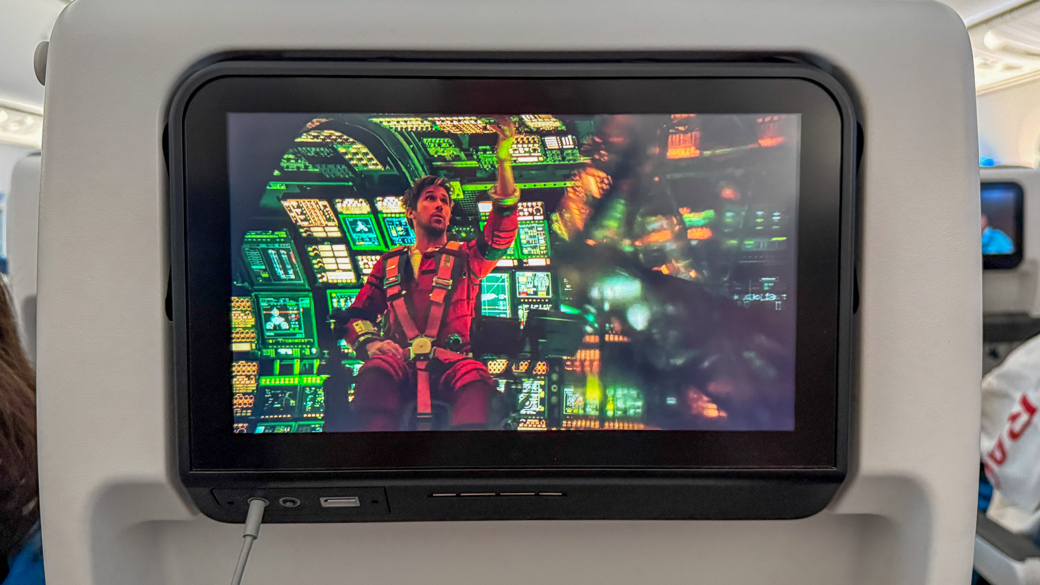 Beats Studio Pro used on an airplane