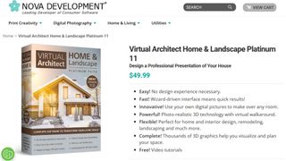 Website screenshot for Virtual Architect Home & Landscape