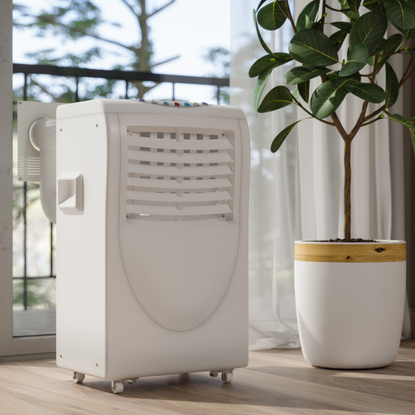 Close-up View Of Portable Air Conditioner In The Room