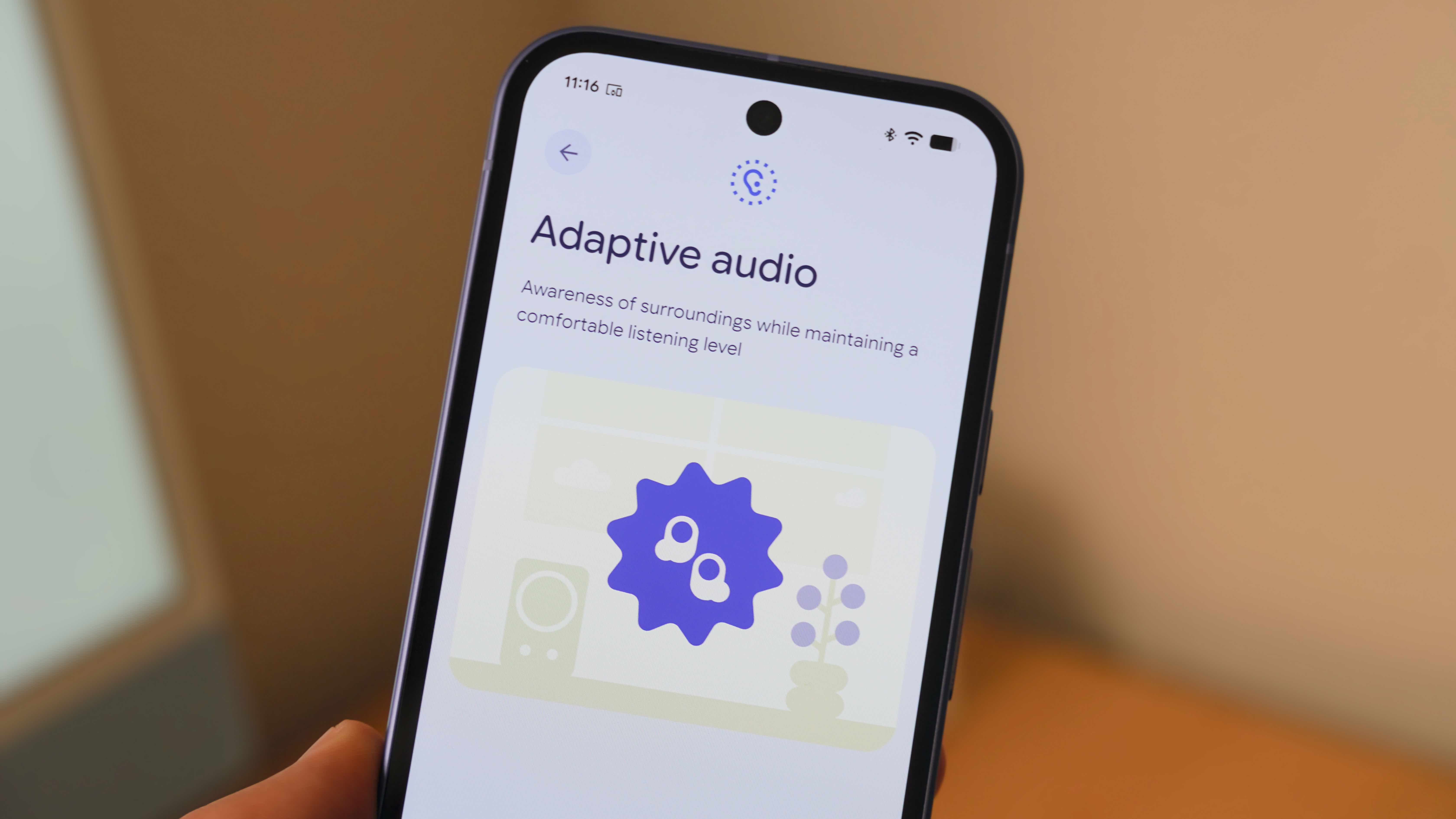 The Google Pixel Buds companion app showing Pixel Buds Pro 2 features.