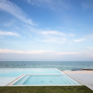 Pool at Baraka Seaside Residence with sea view
