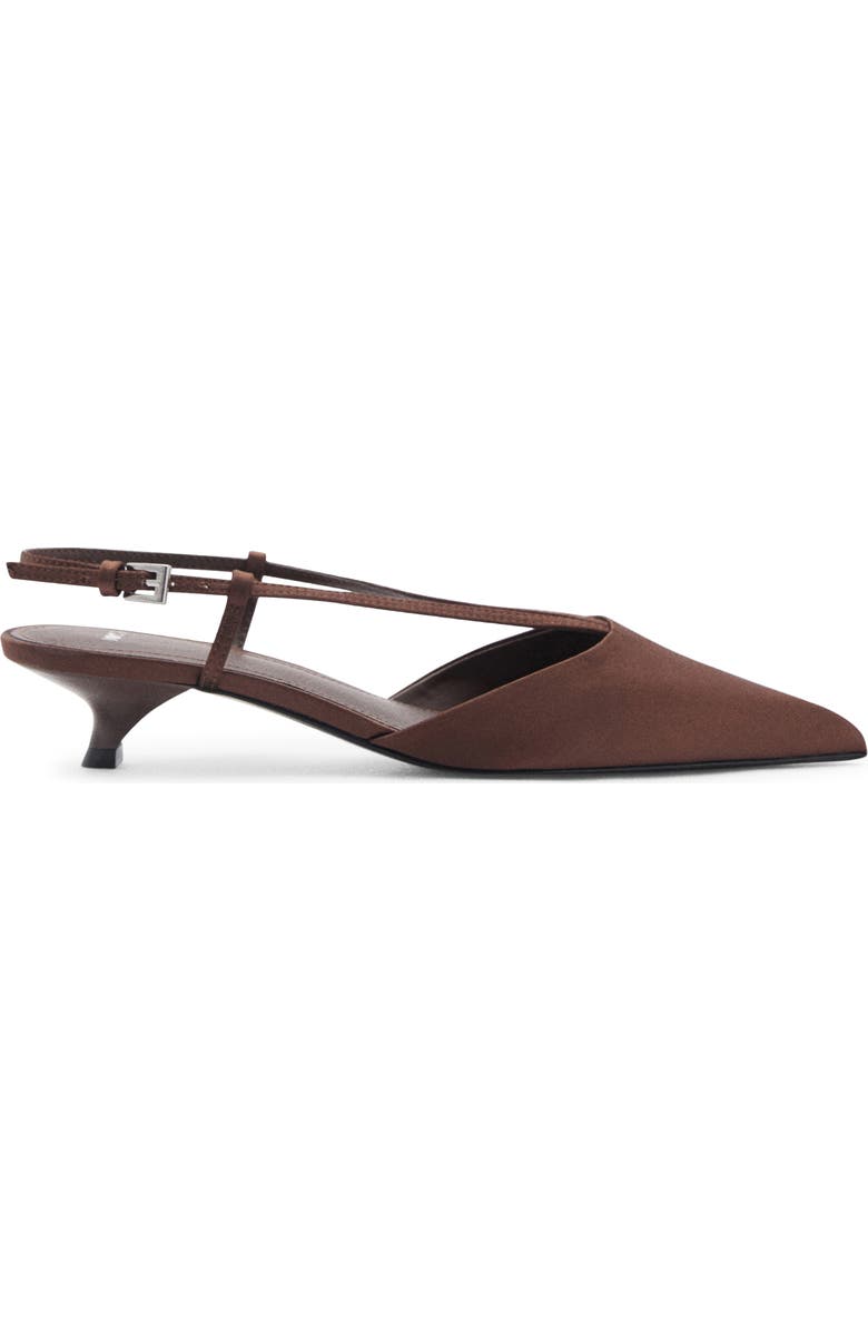 Kitten Heel Pointed Toe Slingback Pump