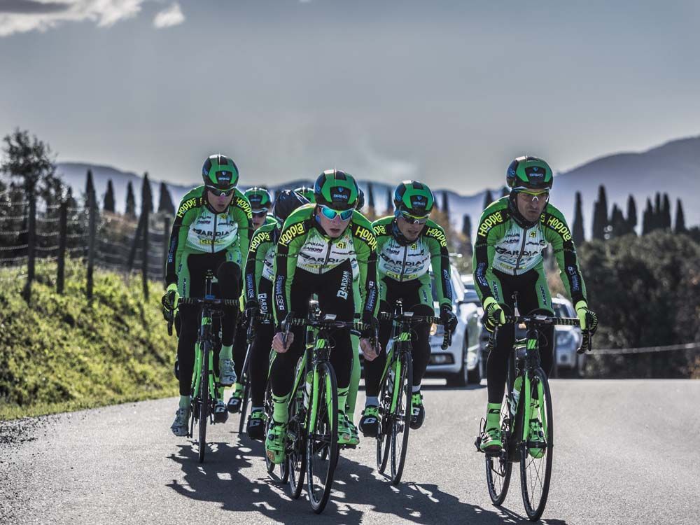 Bardiani-CSF show off their new green, white and black colours