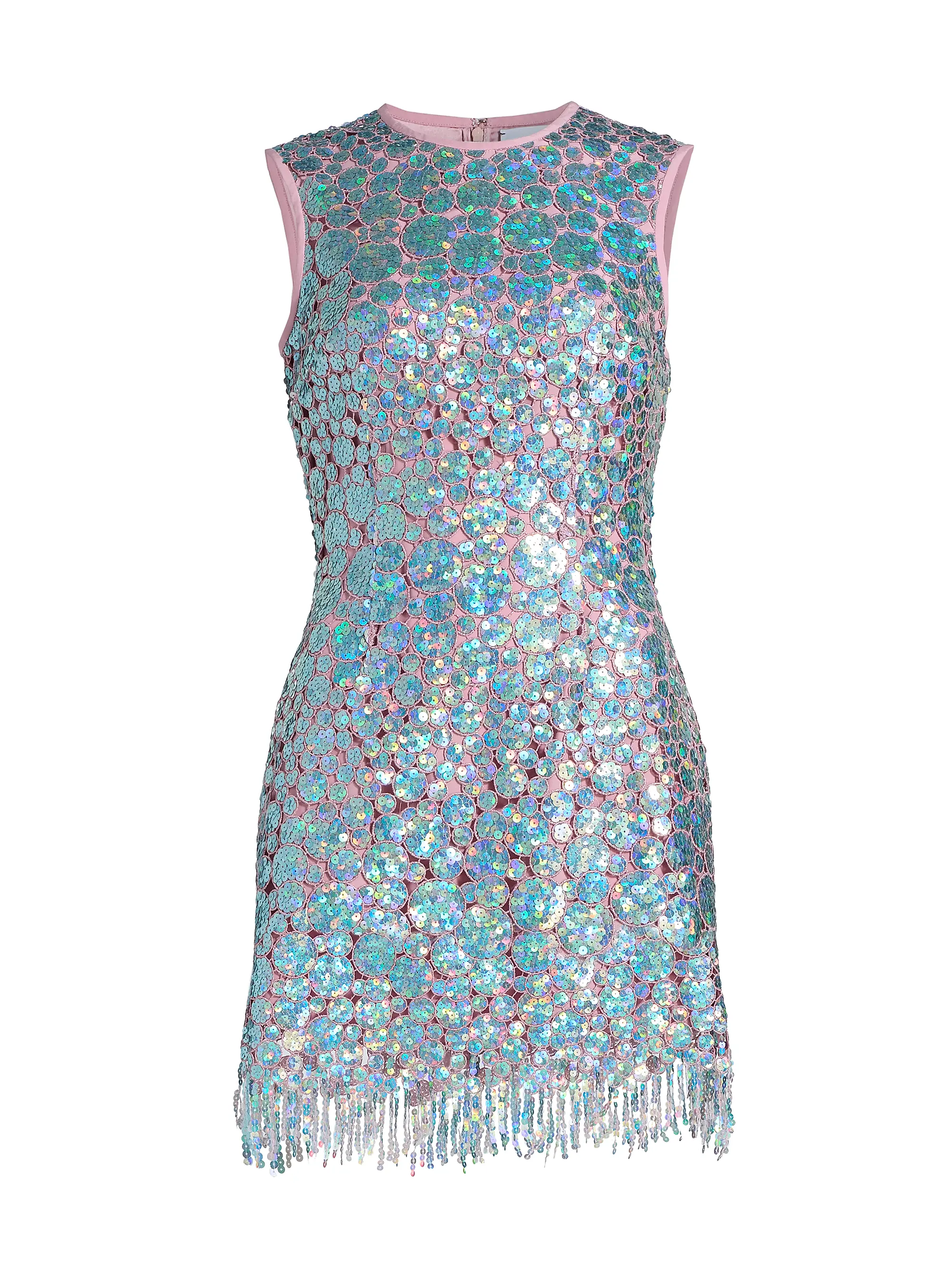 Galaxie Iridescent Sequined Minidress