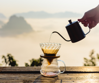 Pour over coffee ritual