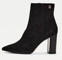 Tommy Hilfiger Black Th Hardware Heeled Boots £140 | Next&nbsp;