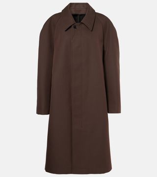 Wool and Cotton-Blend Coat