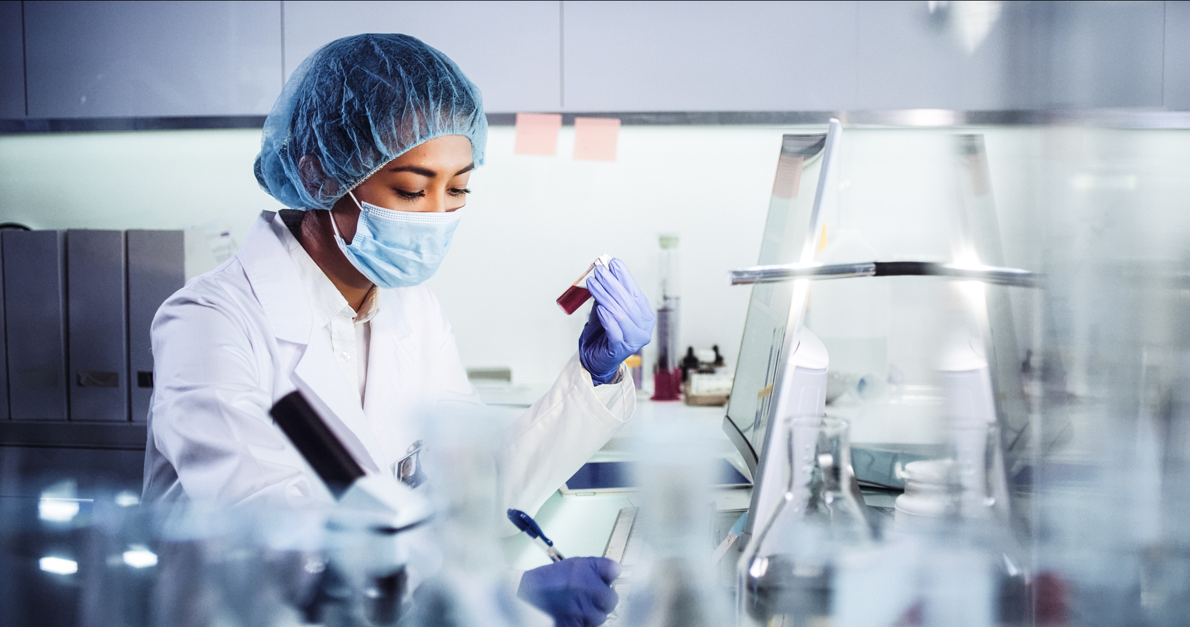 female-scientist-working-with-scientist-stock-footage-sbv-312990131