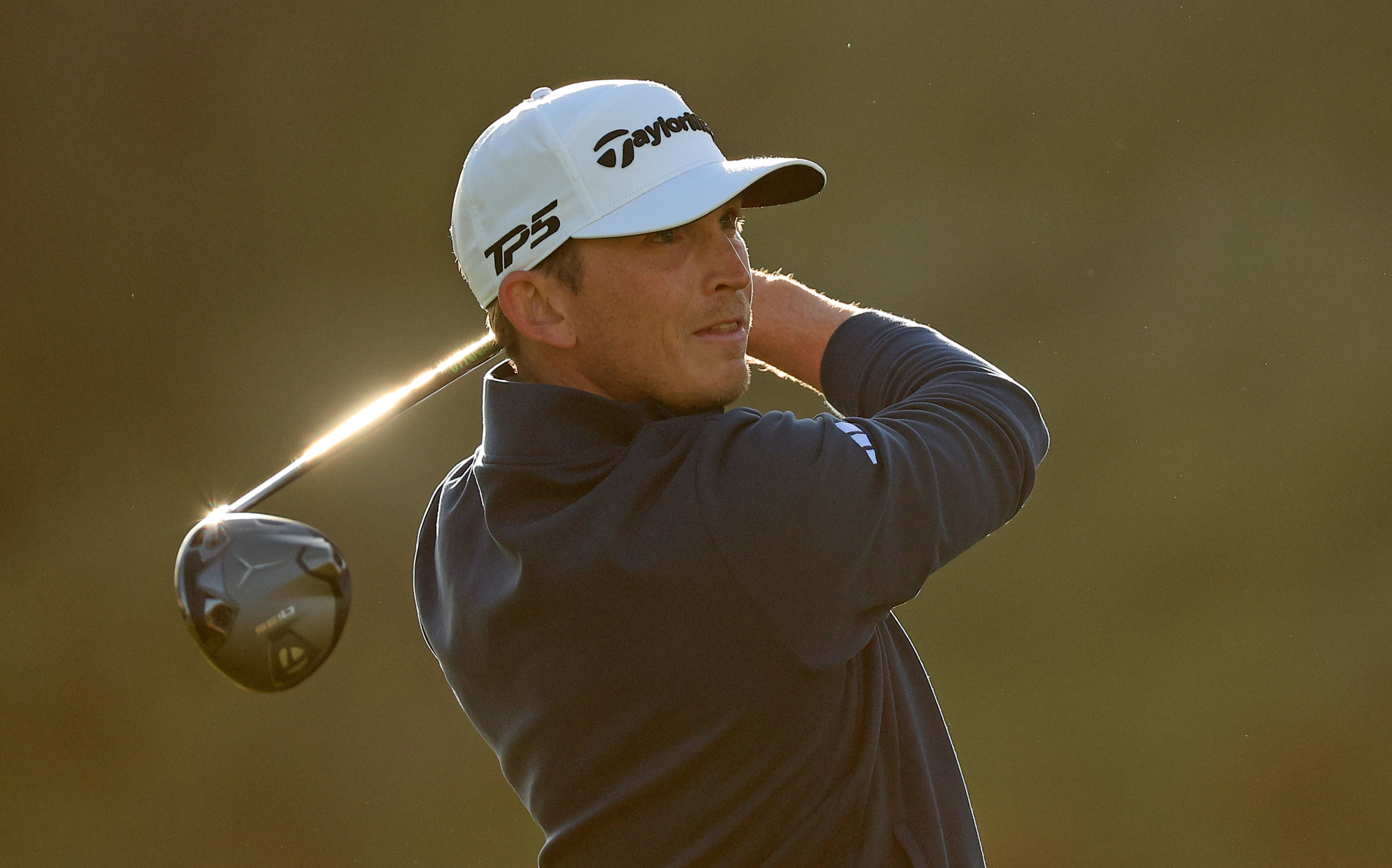 Jacob Bridgeman hits a driver