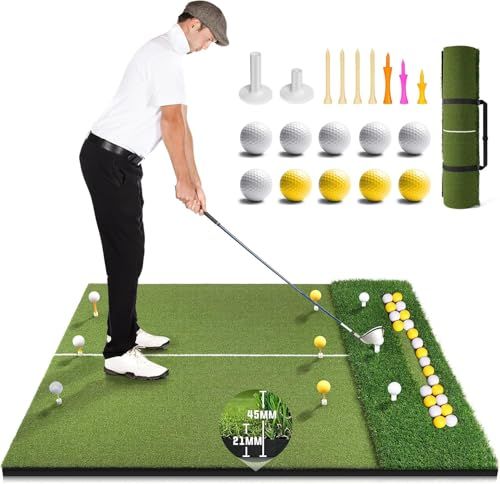 Golf Mat With Ball Tray
