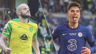 Teemu Pukki of Norwich City and Kai Havertz of Chelsea could both feature in the Norwich vs Chelsea live stream