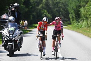 Mattias Skjelmose and Alberto Bettiol Tour de France stage 9