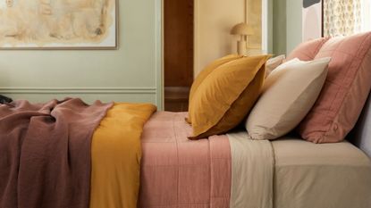 Pillow case vs shams on a decorative neutral bed