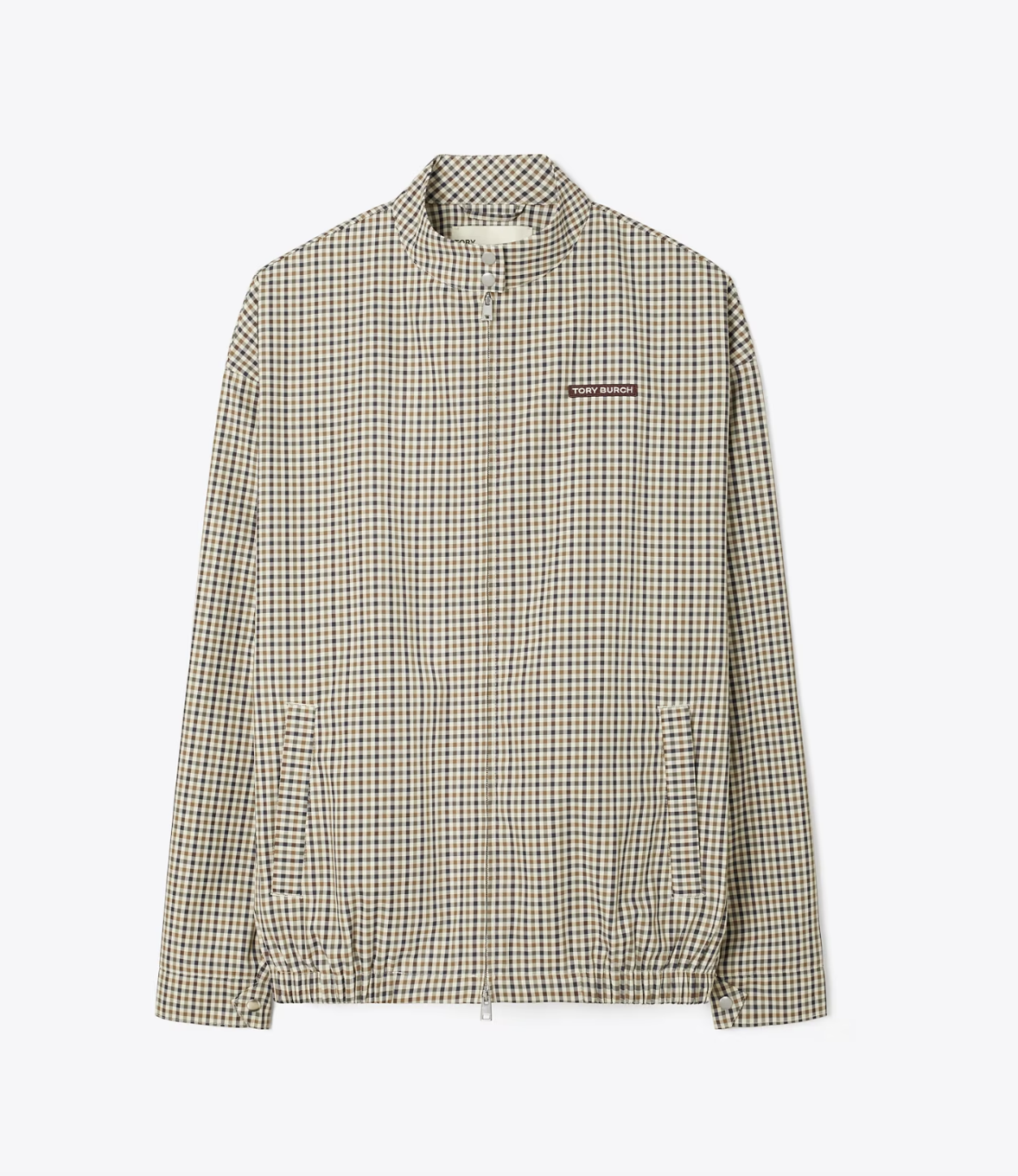 Nylon Plaid Golf Jacket
