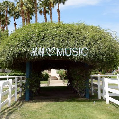 HM Music sign on Garden Bush Archway