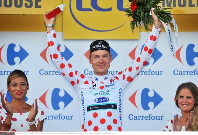 The polka dot jersey was a result of Tony Martin's day-long breakaway