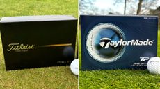 2025 Titleist Pro V1 and 2026 TaylorMade TP5 Golf Balls