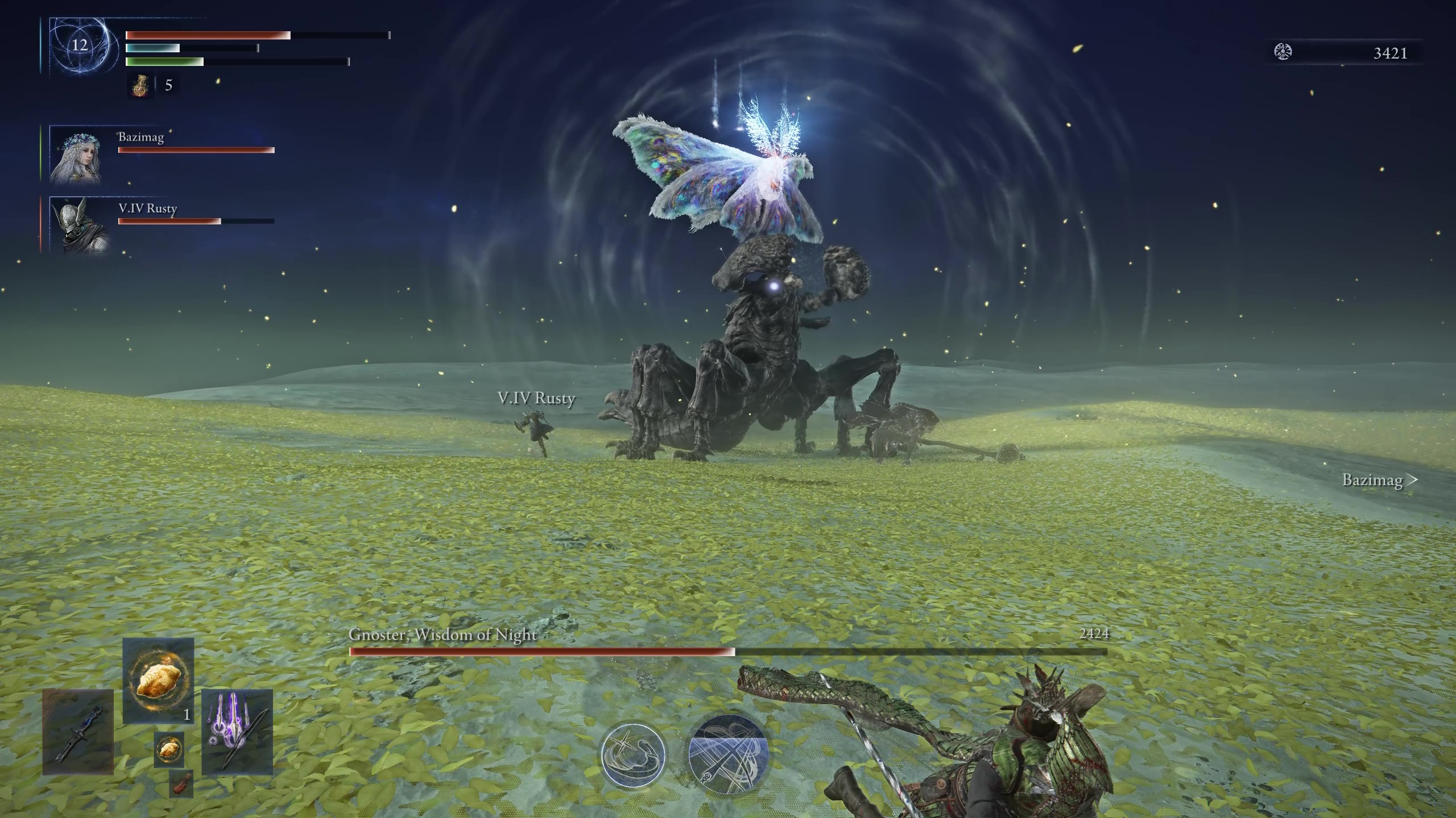 Elden Ring Nightreign Sentient Pest guide: Gnoster roaring as it prepares to charge.