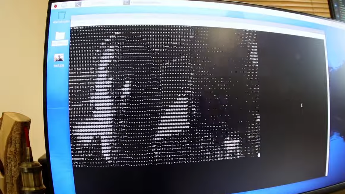 Maker builds Raspberry Pi ASCII camera, turning video frames into text-based imagery