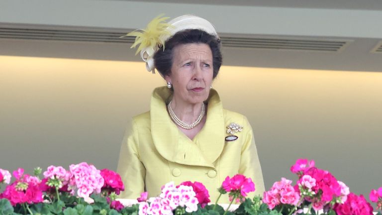 Princess Anne, Princess Royal attends Ladies Day during Royal Ascot 2021 at Ascot Racecourse on June 17, 2021 in Ascot, England.