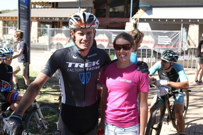 Dan McConnell and Bec Henderson, elite cross country winners