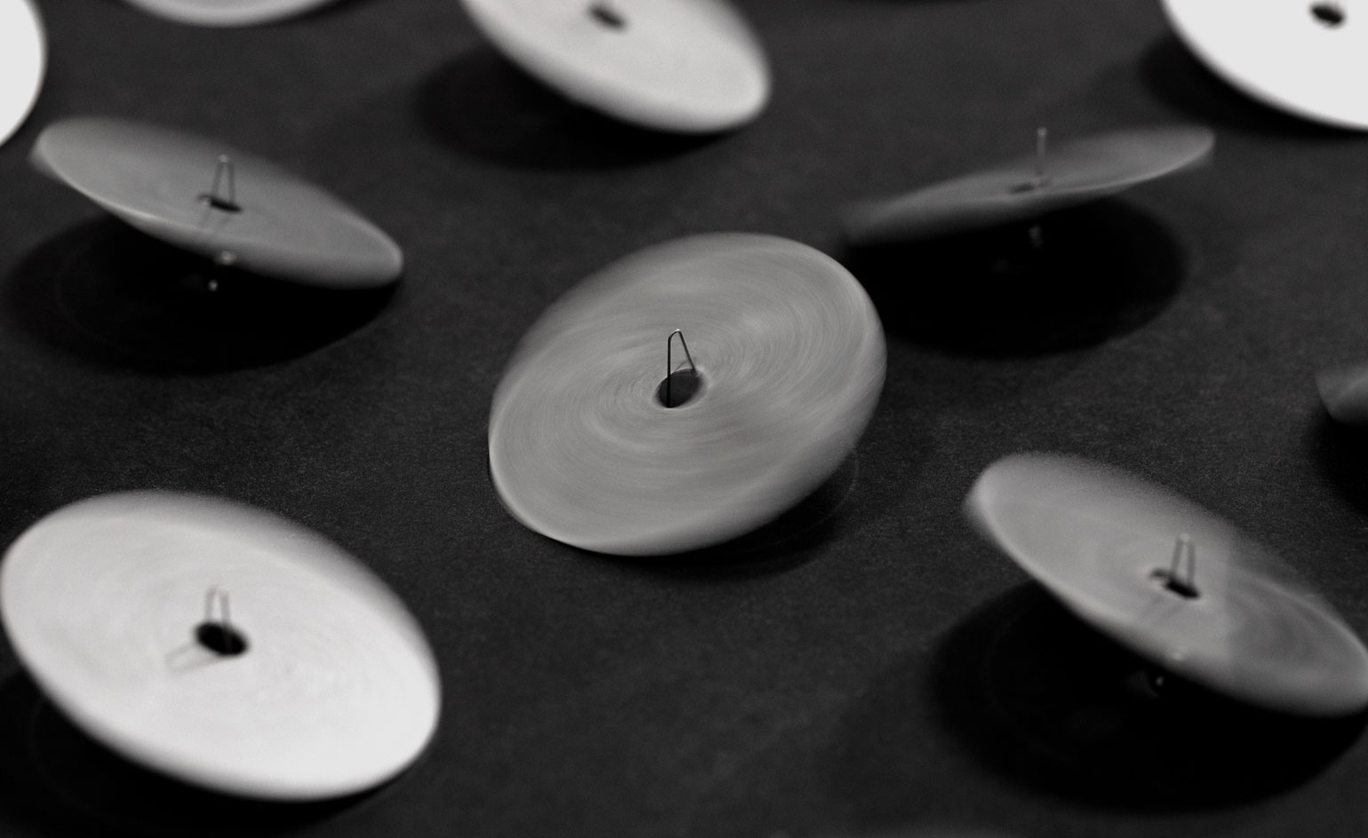 Rotating metal discs