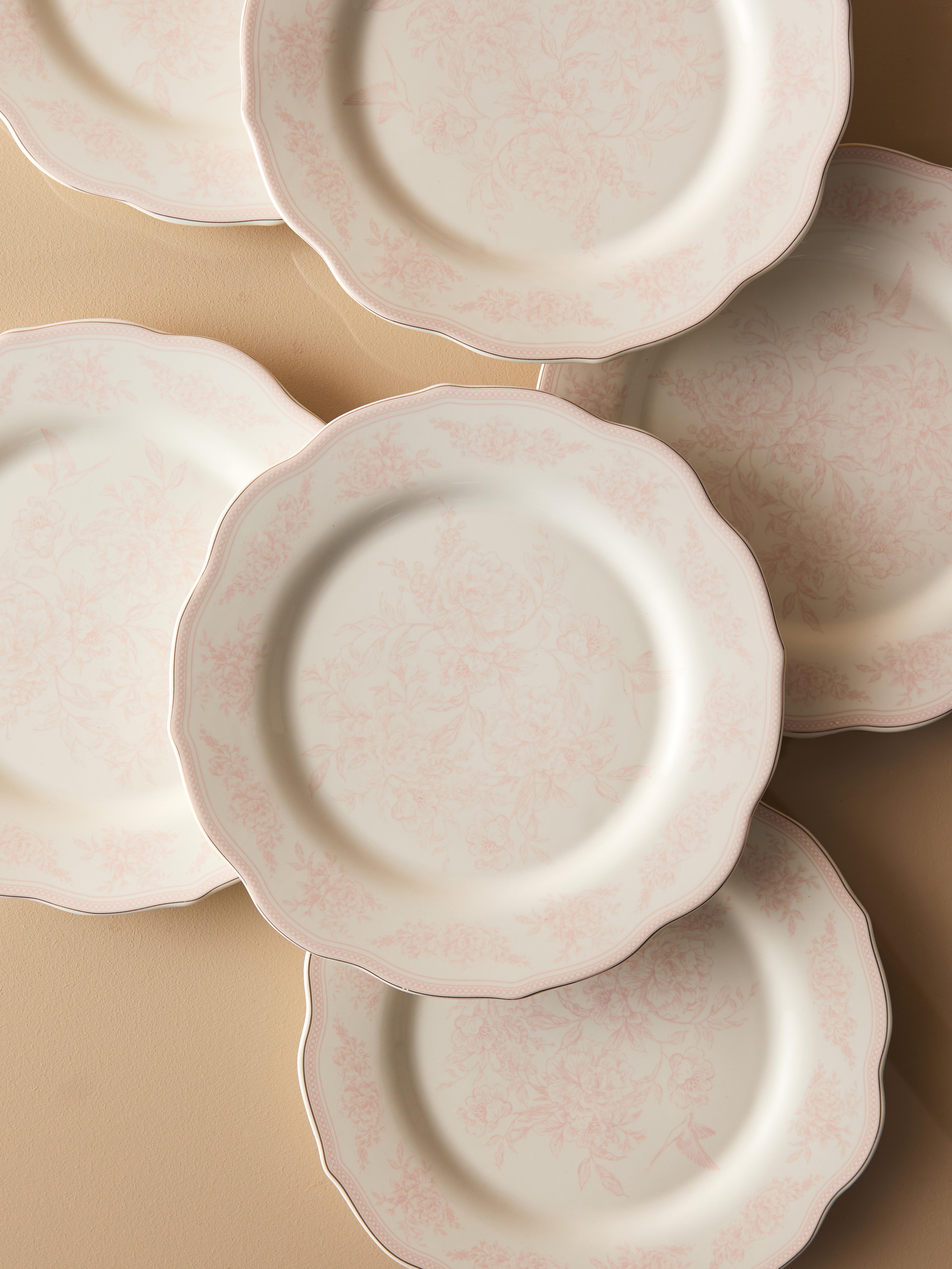 The Edit Scalloped Toile Print Side Plate