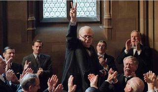 Darkest Hour Gary Oldman Churchill's salute