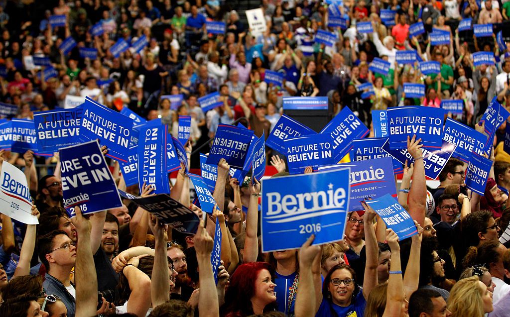 Bernie Sanders rallies supporters in West Virginia