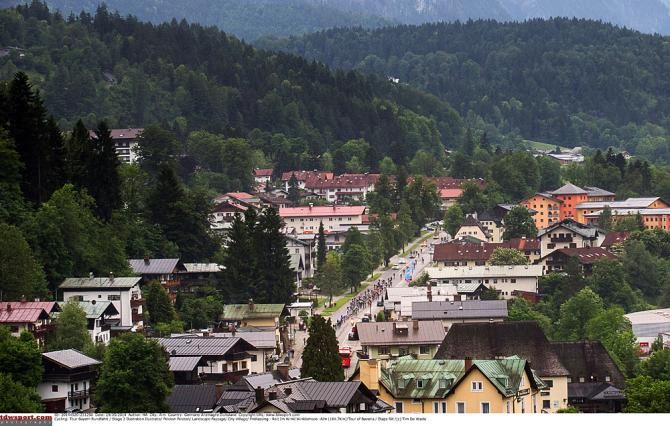 Scenic views of the towns along stage two