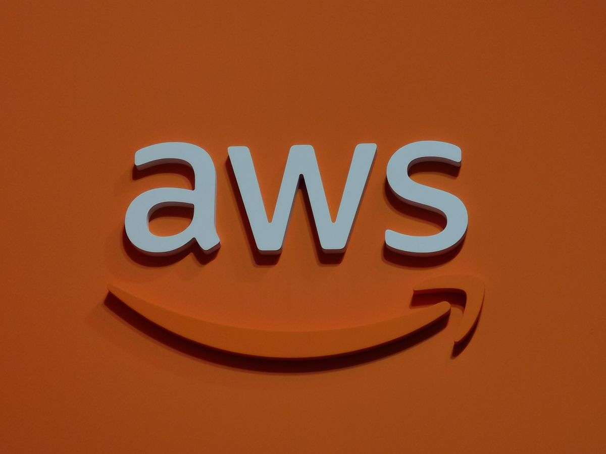 Orange AWS logo