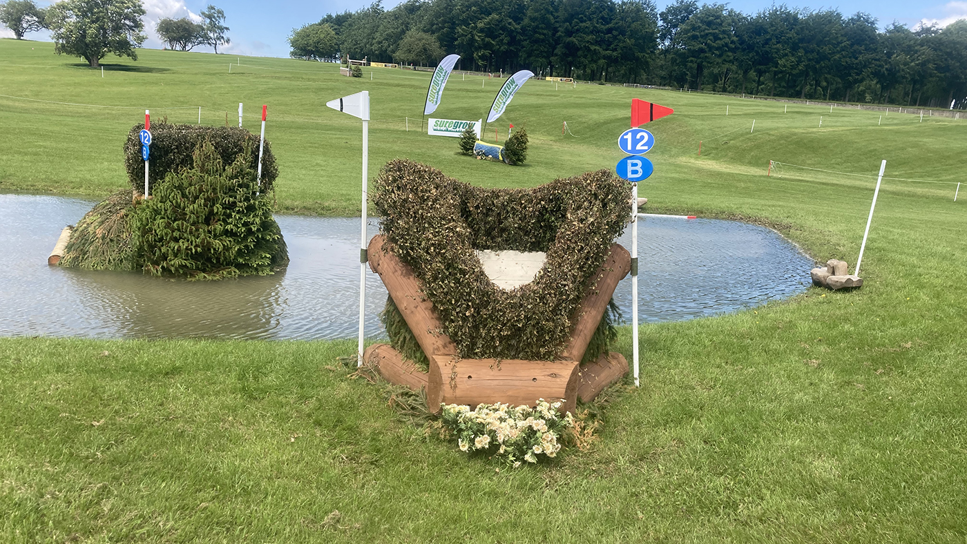 Bramham Horse Trials cross-country course fence 12b alternative