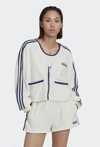 adidas, Crop Towel Terry Cardigan