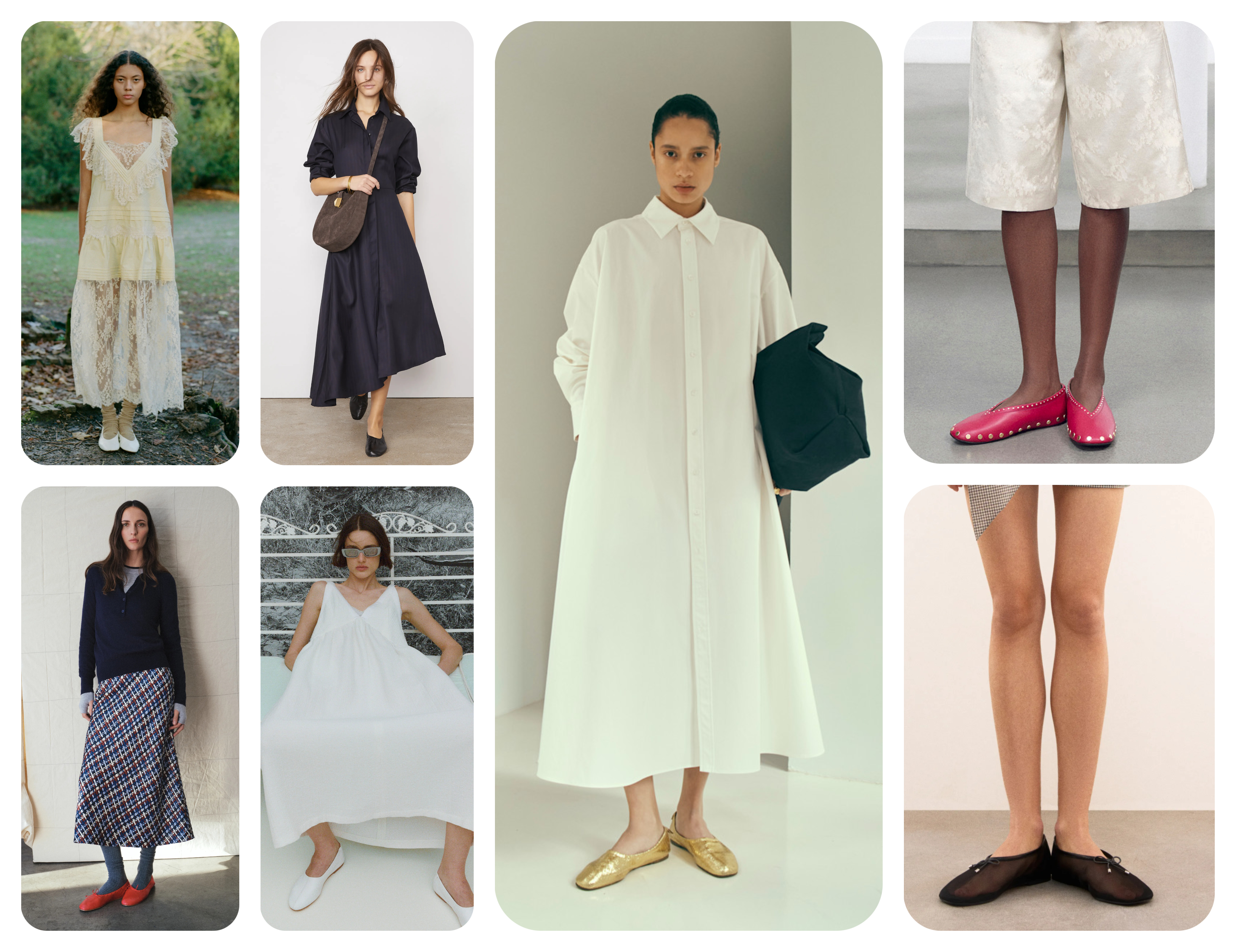 summer shoe trends 2026, high-vamp glove flats at Sea NY, Officine G&amp;eacute;n&amp;eacute;rale, Kallmeyer, Ganni, TWP, Rachel Comey, and Rag &amp;amp; Bone