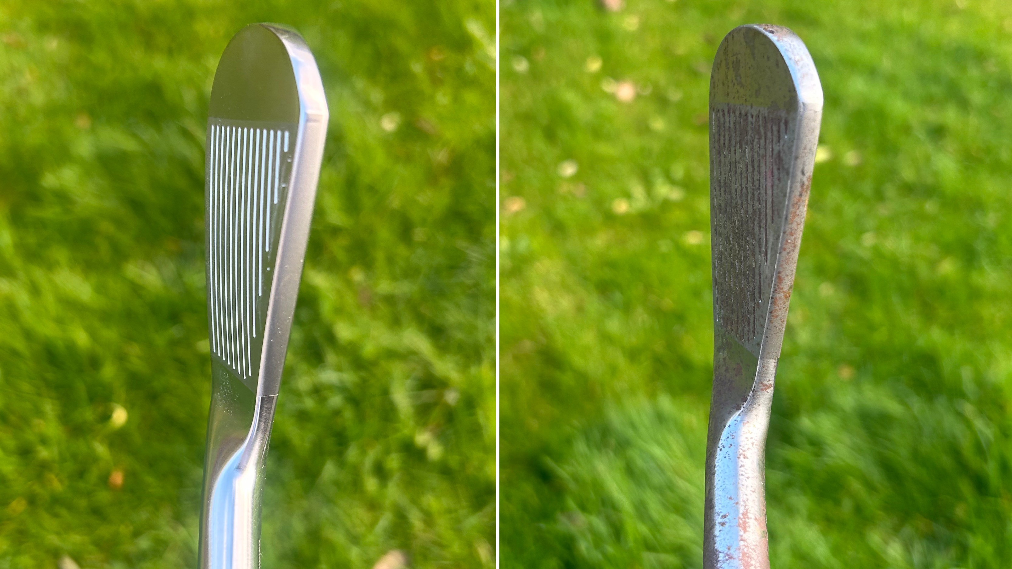 Photo of the Avoda Origin Curved Face Iron and a flat face version together