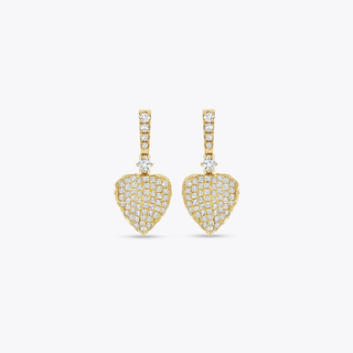 Kiki McDonough Lauren Pave Diamond Leaf Drop Earrings