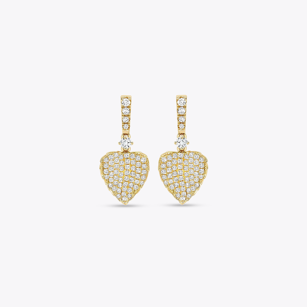 Kiki McDonough Lauren Pave Diamond Leaf Drop Earrings