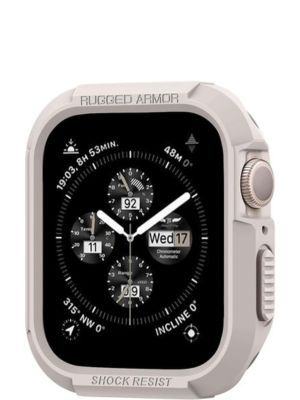 Spigen Rugged Armor Designed for Apple Watch Case Series 9/8/SE2/7/6/SE/5/4 45mm/44mm