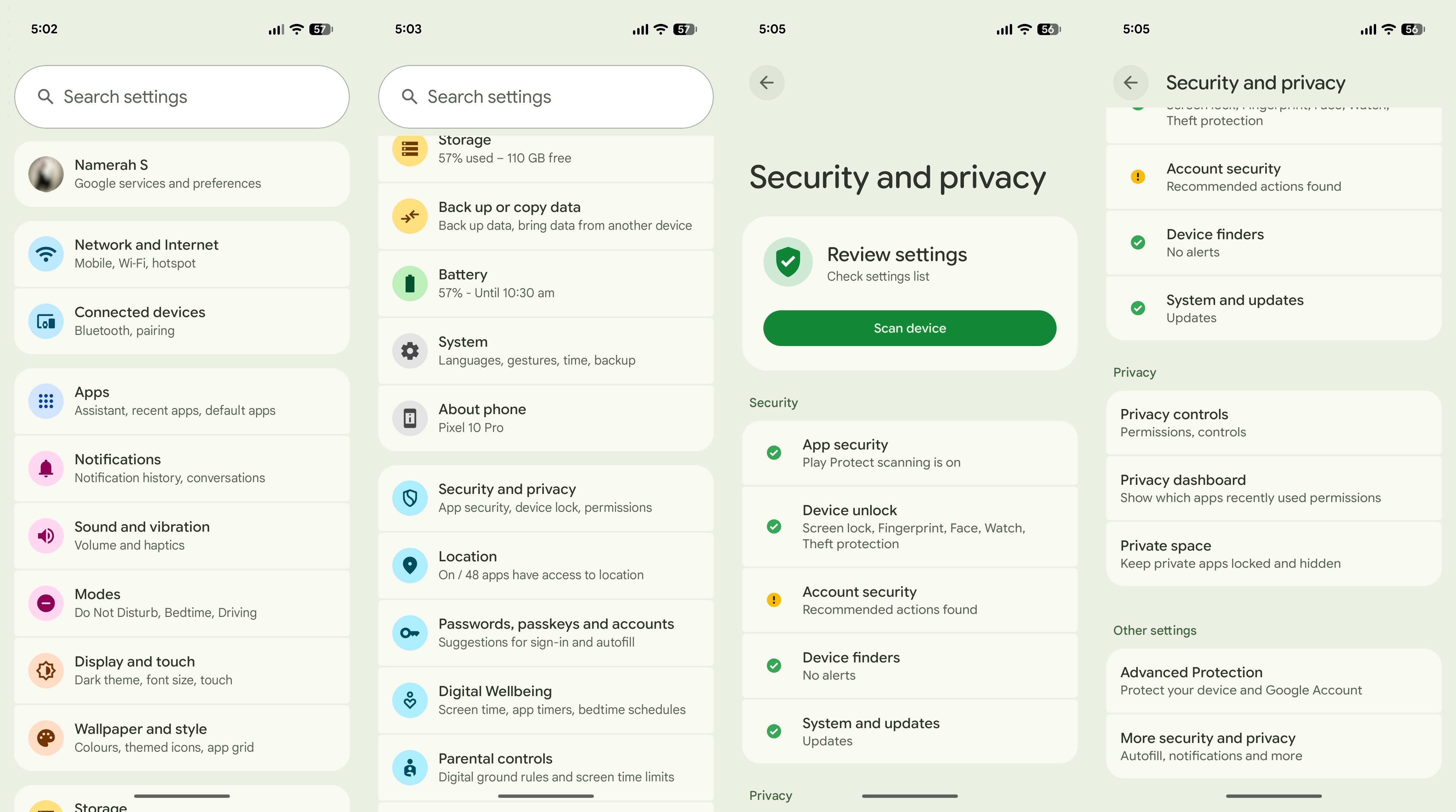 How to hide apps in private space on Android 16 on a Pixel 10